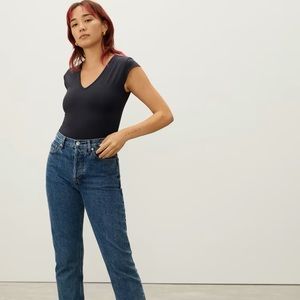Everlane The V-neck Ballet Bodysuit NWT